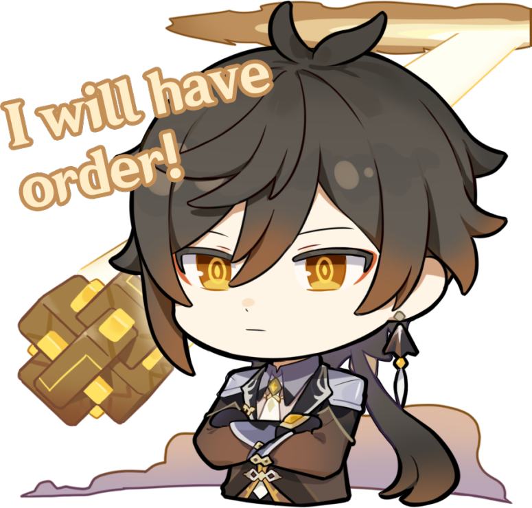Zhongli Chibi Stickers New Stickers Available Now Help Yourselves Travelers Genshin Impact Official Community