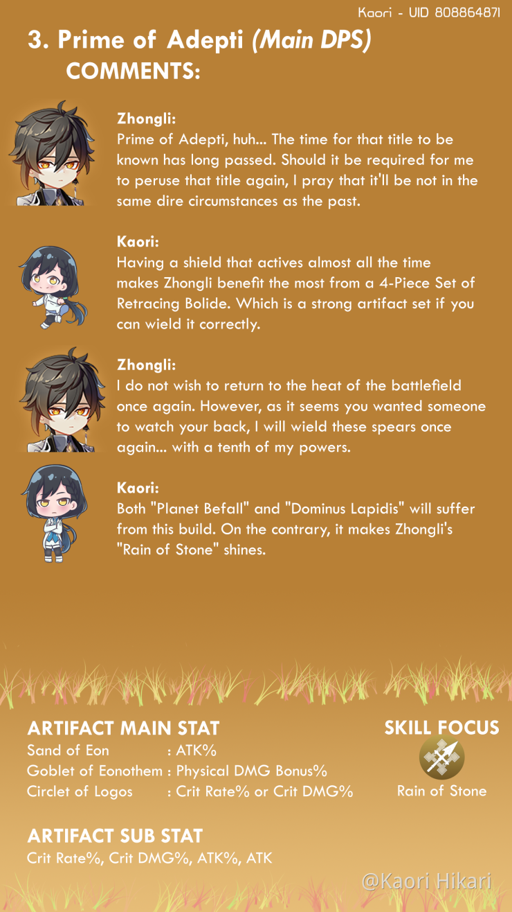 V1 4 Guide Zhongli S Build Suggestion Updated 4 26 Genshin Impact Official Community