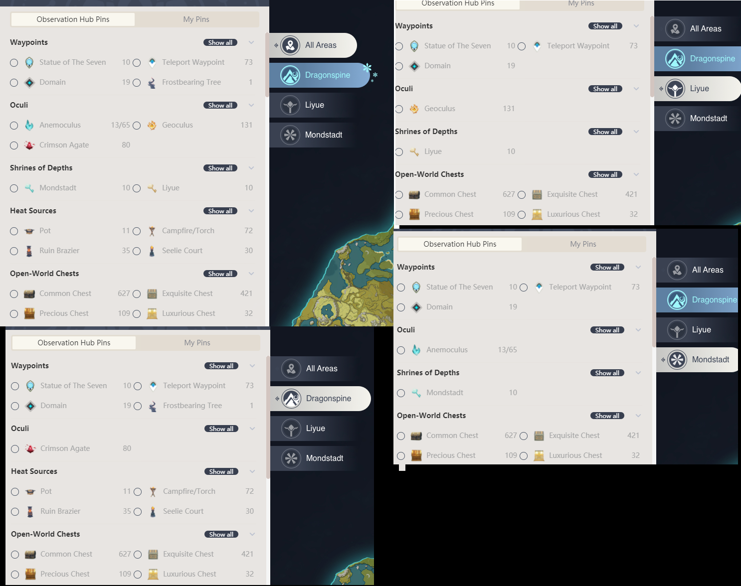 World Interactive Map Bugs Chest Genshin Impact HoYoLAB