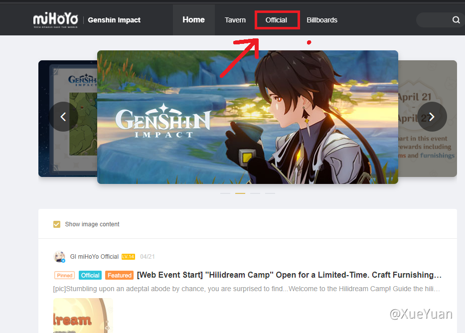 Guide How Do I Find Out Date Of Update Etc Example Zhongli Banner Genshin Impact Official Community