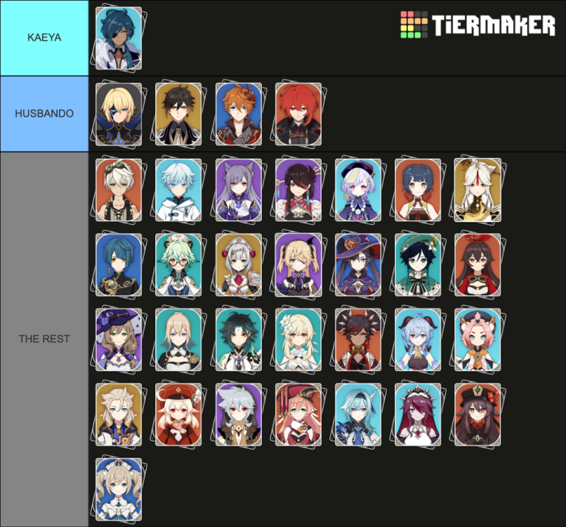 My Personal Tierlist Because It S 1 5 Genshin Impact Official Community