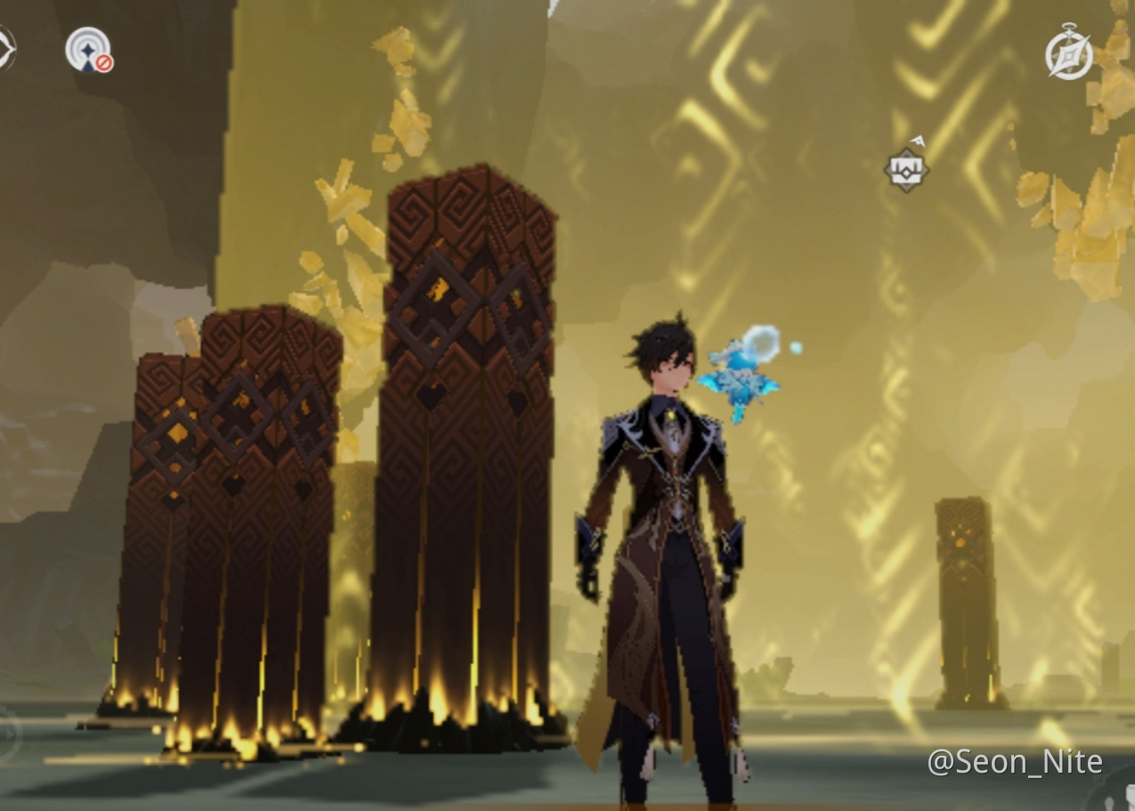 Zhongli pillar at home Genshin Impact HoYoLAB