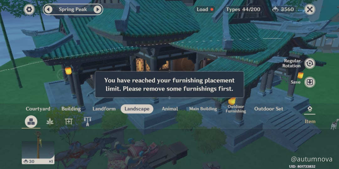 Furnishing Placement Limit Genshin Impact HoYoLAB