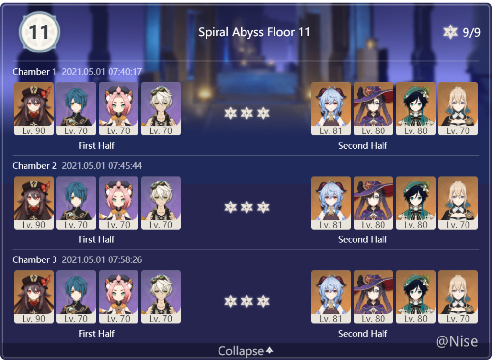 New Abyss Full Star Clear Tips Mihoyo Player Community