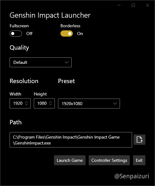pc client launcher file genshin impact