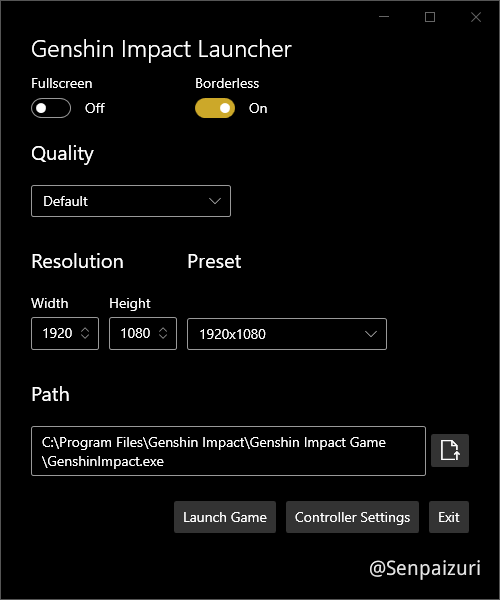 How can you run Genshin Impact in borderless windowed mode? - Arqade