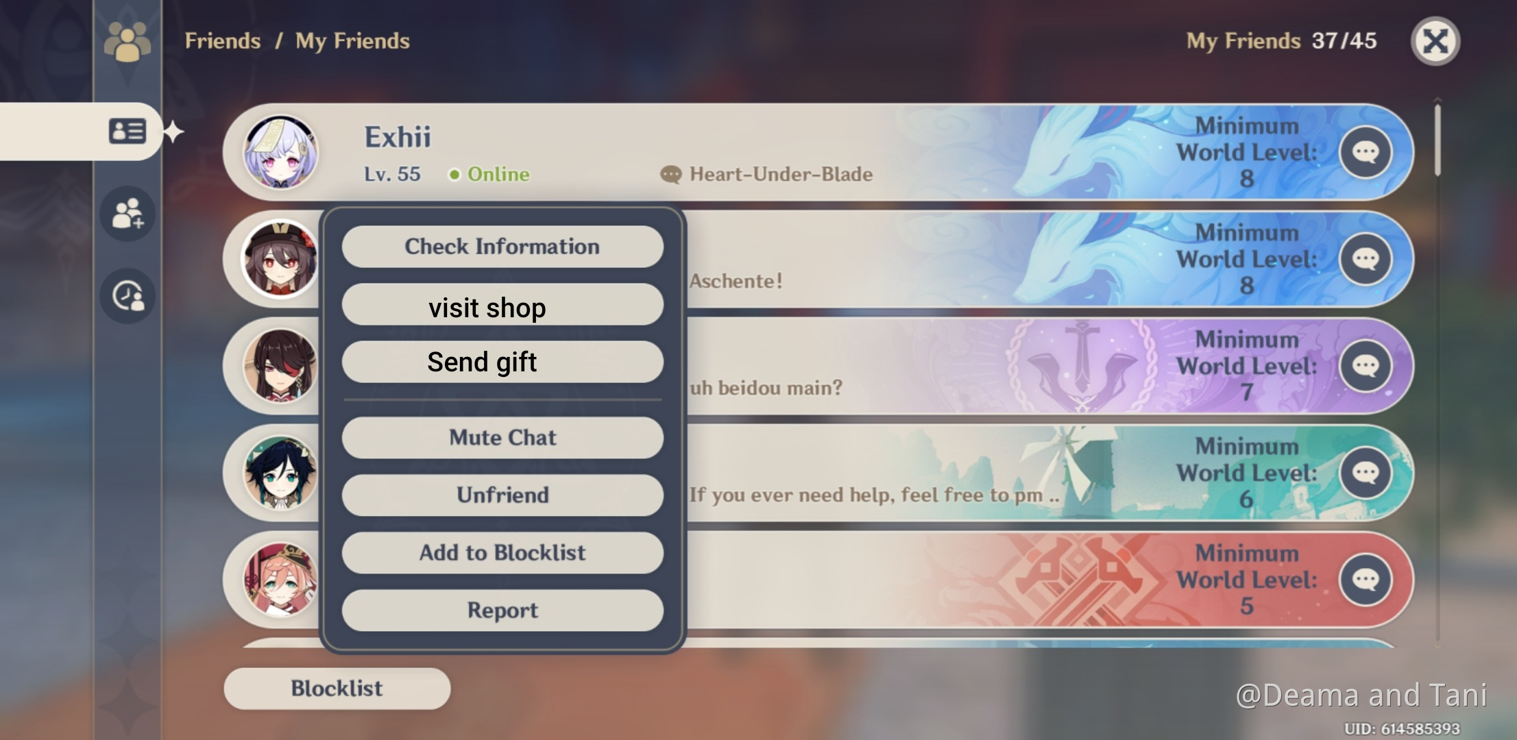 A Feature Me And Some Friends Came Up With Genshin Impact HoYoLAB