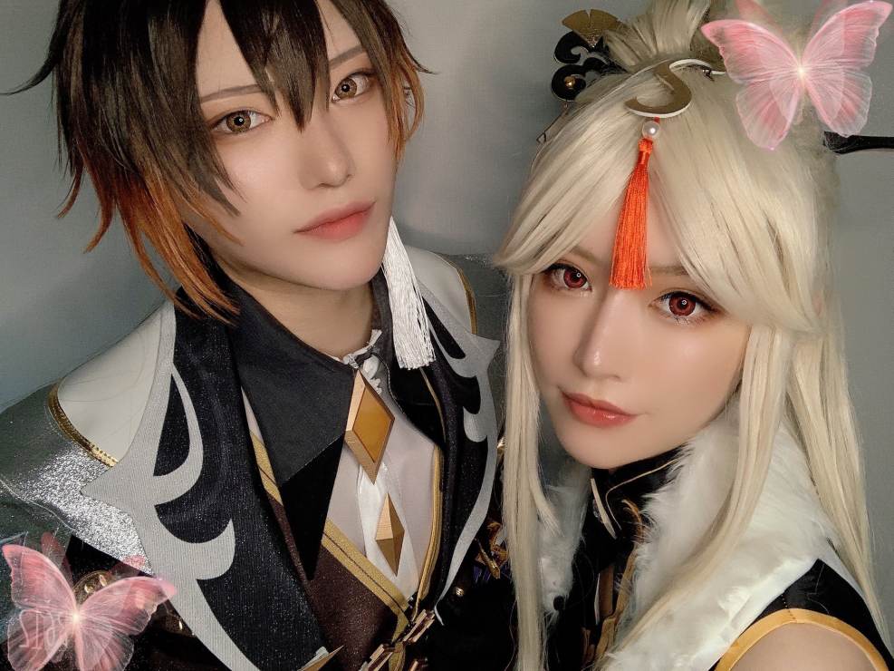 Ningguang Zhongli Cosplay Genshin Impact Official Community