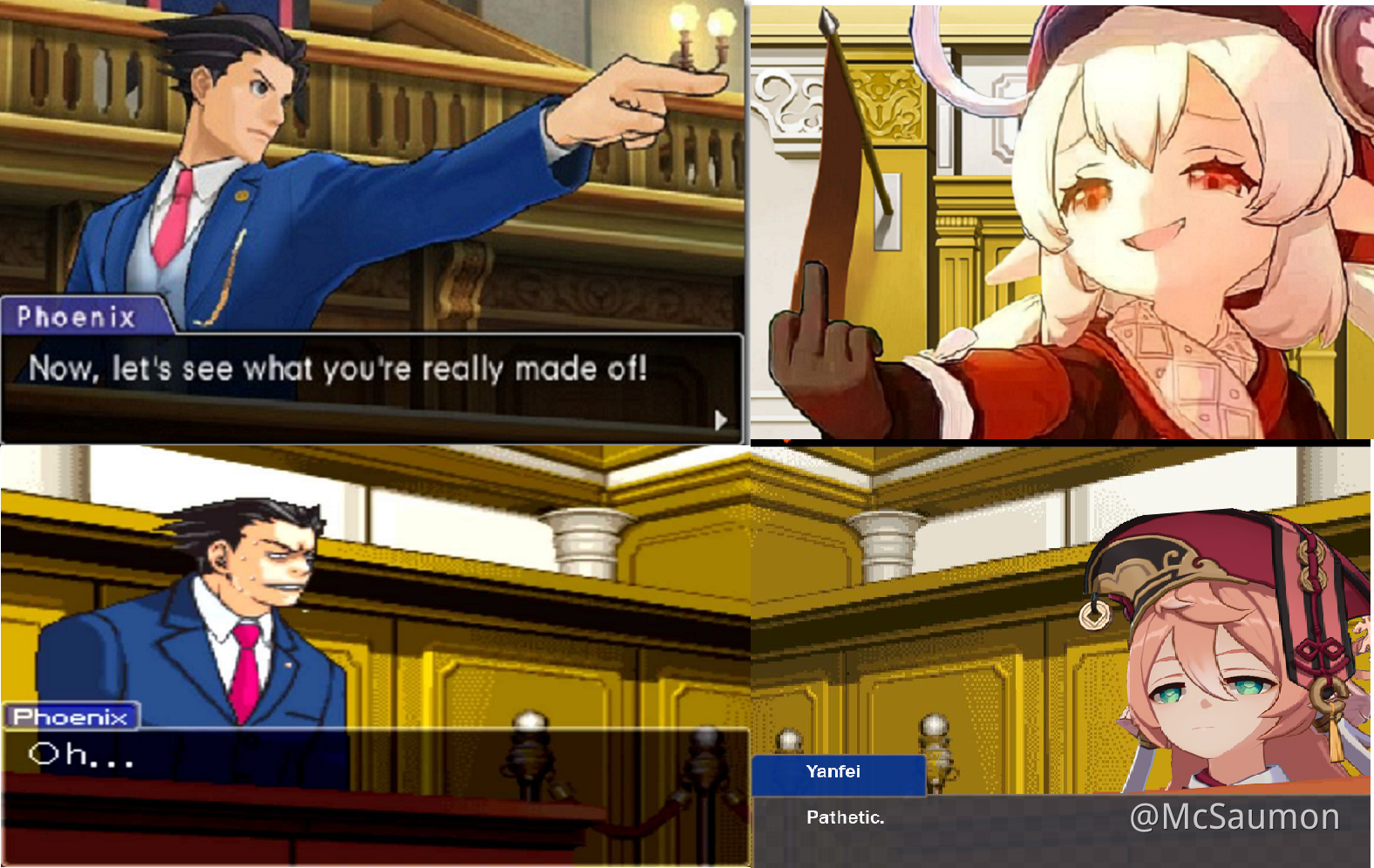 Ace Attorney secret case Genshin Impact