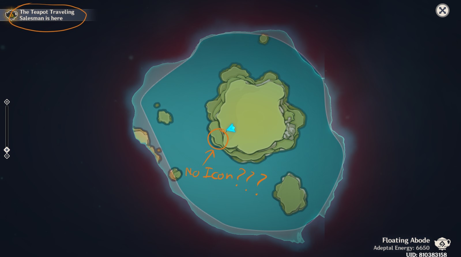 Missing Teapot Salesman Icon... Genshin Impact HoYoLAB