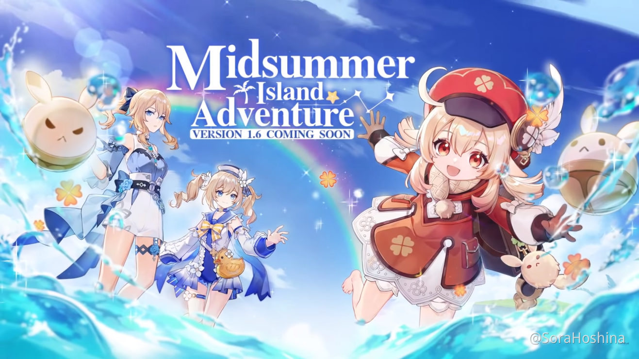 1 6 Official Live Stream Overview Midsummer Island Adventure Genshin Impact Official Community