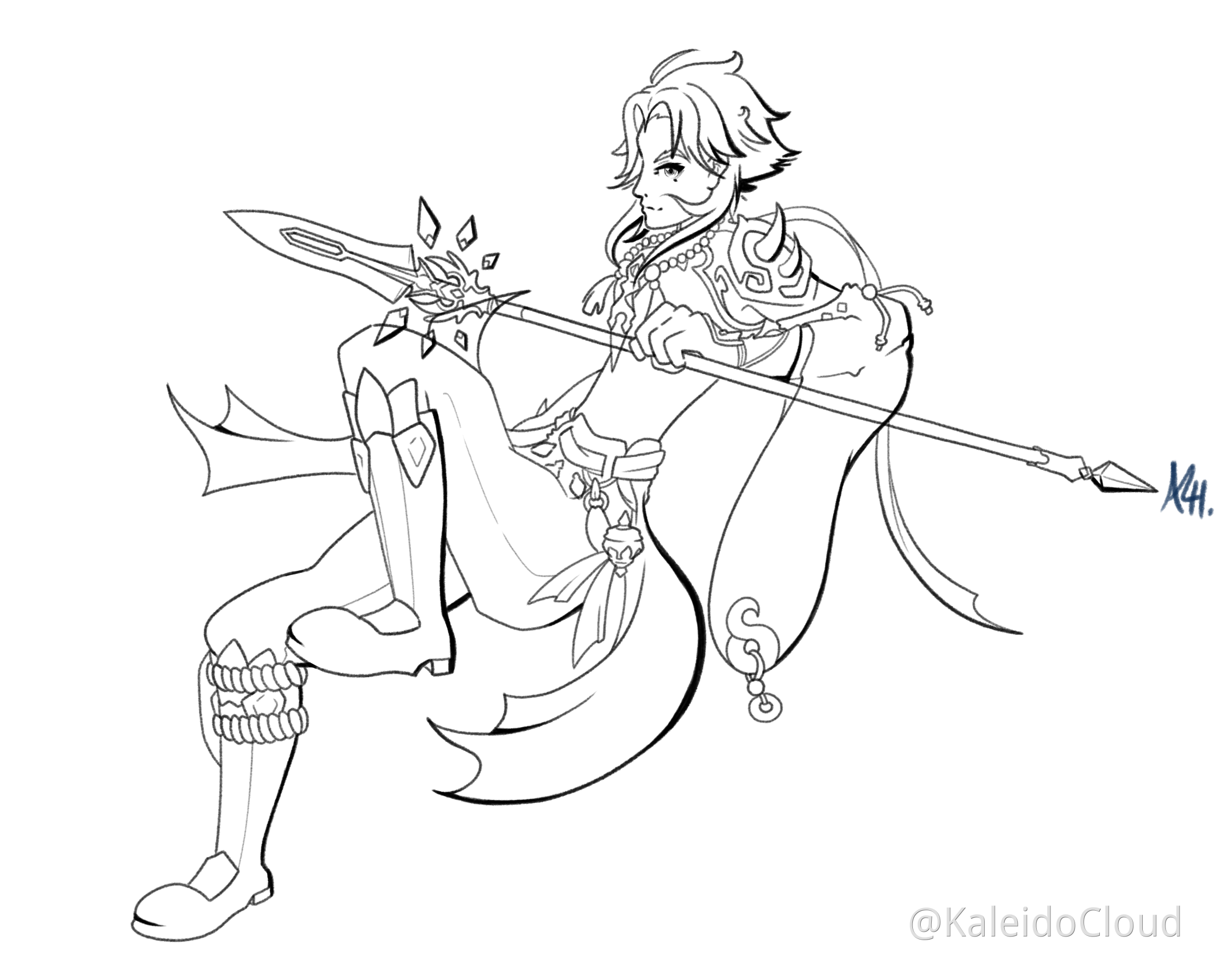Xiao Coloring Page Coloring Pages