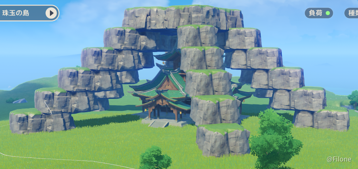 塵歌壺の巨大ドームでメイン建築を完全に覆ってみた Genshin Impact Official Community