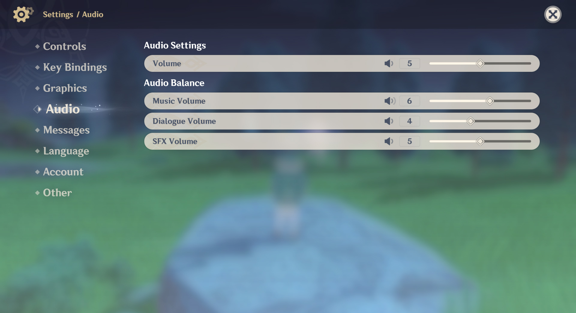 Separate Battle sounds from Environment sounds Genshin Impact HoYoLAB